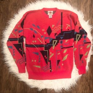 Vintage 1980’s Art Deco Sweater Size Large